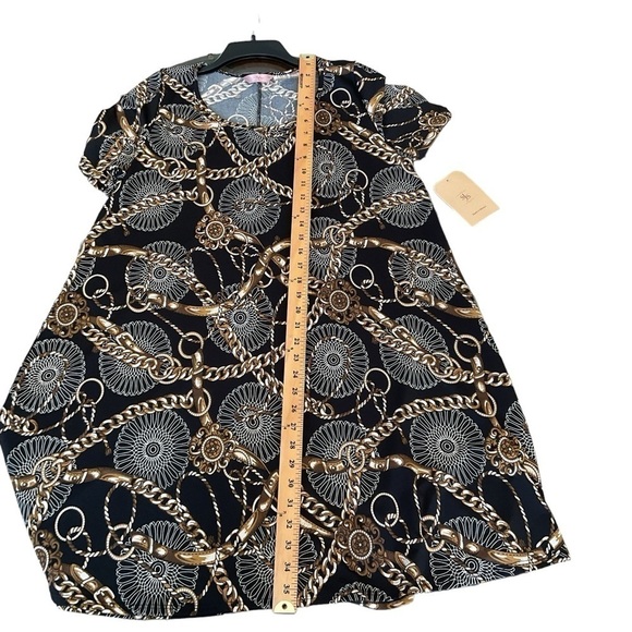 NWT SJS Gold chain dress SIZE 1X - Picture 6 of 12